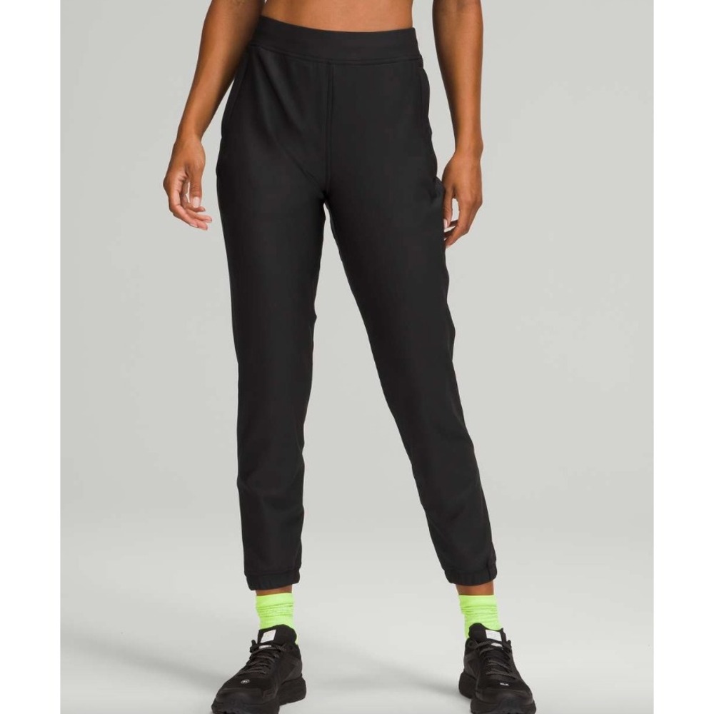Lululemon Adapted State High-Rise Tech Fleece Jogger Black 6 Zip Pockets W5DK5S
